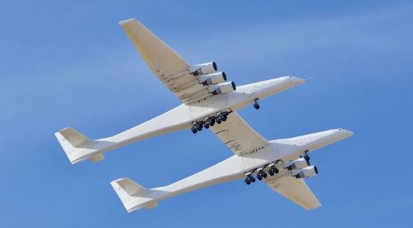 Тестовый полёт самого большого в мире самолёта Stratolaunch Roc завершился раньше запланированного 